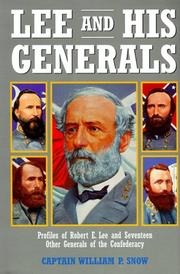 Cover of Southern generals by William Parker Snow