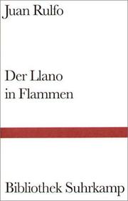 Cover of El llano en llamas by Juan Rulfo