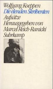 Cover of Die elenden Skribenten by Wolfgang Koeppen