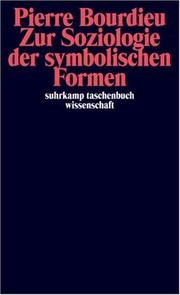 Front cover of Zur Soziologie der symbolischen Formen by Pierre Bourdieu