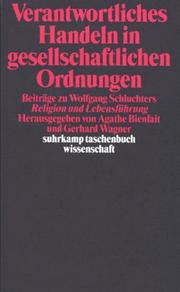 Front cover of Verantwort Handeln (Suhrkamp Taschenbuch Wissenschaft) by Bienfait
