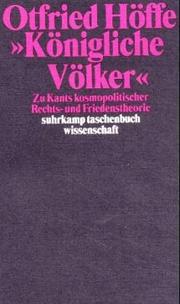 Cover of Königliche Völker by Otfried Höffe