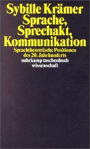 Front cover of Sprache, Sprechakt, Kommunikation by Sybille Krämer
