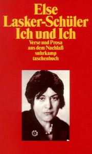 Cover of Ichundich by Else Lasker-Schüler