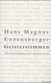 Front cover of Geisterstimmen. Übersetzungen und Imitationen by Hans Magnus Enzensberger