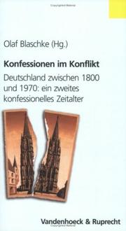 Front cover of Konfessionen im Konflikt by Olaf Blaschke