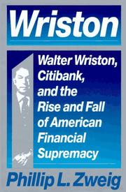Cover of Wriston by Phillip L. Zweig