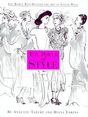 Front cover of The power of style by Annette Tapert