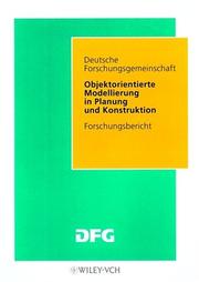 Front cover of Dfg - Objektorient Modellier in Planung Und Konstruktion by D. Hartmann