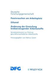 Front cover of Dfg Passivrauchen Am Arbeitsplatz by H Greim