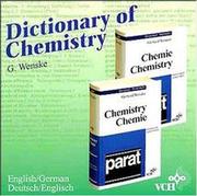 Cover of Dictionary of Chemistry on CD-ROM by Gerhard Wenske