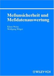 Front cover of Mebunsicherheit Und Mebdatenauswertung by K Weise