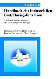Front cover of Handbuch Der Indust Fest/Flussing-Filtrat 2 Auf by Horst Gasper