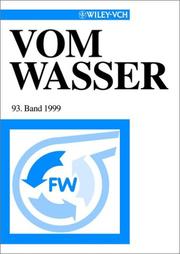 Front cover of Vom Wasser, Band 1999 by Fachgruppe Wasserchemie in Der Gdch