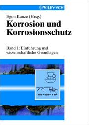 Front cover of Korrosion & Korrosionsschutz 6 Bande by Egon Kunze