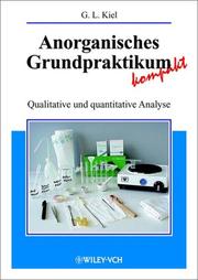Front cover of Anorganisches Grundpraktikum Kompakt by Gertrud Kiel
