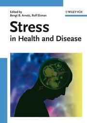 Front cover of Stress in health and disease by Bengt B. Arnetz