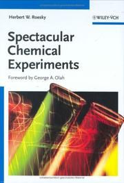 Cover of Spectacular Chemical Experiments by Herbert W. Roesky