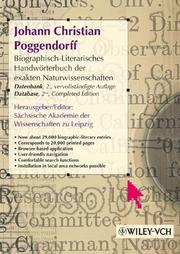 Cover of Biographisch-Literarisches Handwerterbuch Der Exakten Naturwissenschaften, J. C. Poggendorff - Datenbank Update by Johann Christian Poggendorff