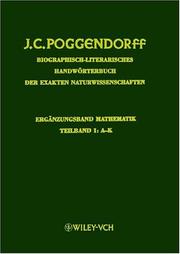 Front cover of Biographisch-literarisches Handwörterbuch der exakten Naturwissenschaften by J. C. Poggendorff