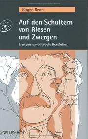 Front cover of Auf Den Schultern Von Riesen Und Zwergen by Jürgen Renn