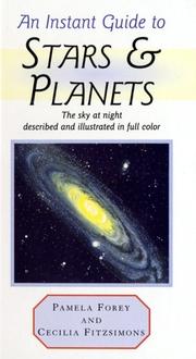 Cover of Instant Guide to Stars and Planets by Pamela Forey