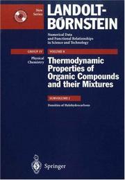 Front cover of Densities of Halohydracarbons by M. Frenkel