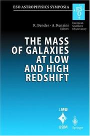 Front cover of Mass of Galaxies at Low and High Redshift by Ralf Bender