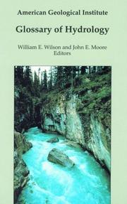 Front cover of Glossary of Hydrology by Unknown