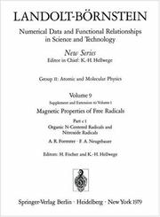 Front cover of Organische Radikale mit N als Zentralatom und Nitroxid-Radikale by A.R. Forrester