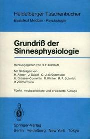 Front cover of Grundriß der Sinnesphysiologie (Heidelberger Taschenbücher) by Unknown