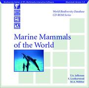 Front cover of Marine Mammals of the World (World Biodiversity Database CD-ROM Series) by T.A. Jefferson