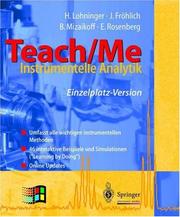Front cover of Teach/Me - Instrumentelle Analytik by H. Lohninger
