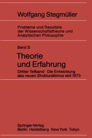 Front cover of Die Entwicklung des neuen Strukturalismus seit 1973 by W., Stegmüller