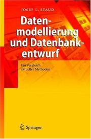 Front cover of Datenmodellierung und Datenbankentwurf by Josef L. Staud