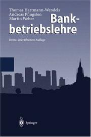 Front cover of Bankbetriebslehre by Thomas Hartmann-Wendels