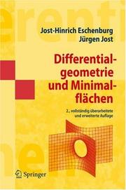 Front cover of Differentialgeometrie und Minimalflächen by Jost-Hinrich Eschenburg
