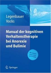 Cover of Manual der kognitiven Verhaltenstherapie bei Anorexie und Bulimie by Unknown