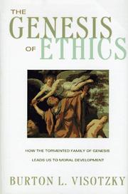 Cover of The Genesis of ethics by Burton L. Visotzky