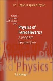 Cover of Physics of ferroelectrics by Karin M. Rabe
