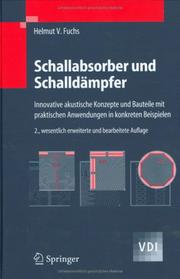 Cover of Schallabsorber und Schalldämpfer by Helmut V. Fuchs