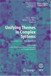 Front cover of Unifying Themes in Complex Systems by Ali Minai