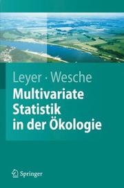 Front cover of Multivariate Statistik in der Ökologie by Ilona Leyer