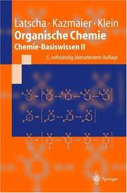 Cover of Organische Chemie by Hans P. Latscha