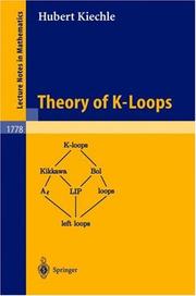 Front cover of Theory of K-Loops by Hubert Kiechle