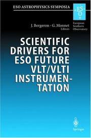 Front cover of Scientific drivers for ESO future VLT/VLTI instrumentation by J. Bergeron