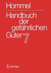 Front cover of Handbuch der gefährlichen Güter.: Band 7/1 by Unknown