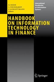 Cover of Handbook on information technology in finance by Christof Weinhardt
