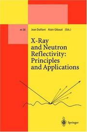 Front cover of X-ray and neutron reflectivity by Jean Daillant
