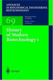 Front cover of History of modern biotechnology I-II by A. Fiechter
